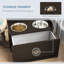 Rangement pour chien avec bols surélevés - armoire à café pour les grands chiens