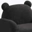 Fauteuil pour enfants en forme de sherpa noir l 25,5 po-1529799509