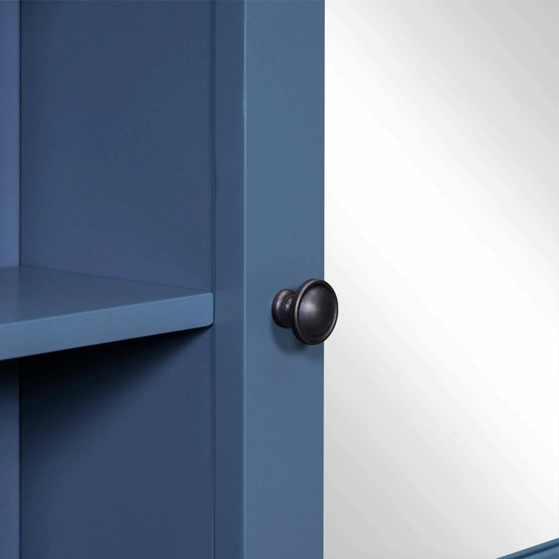 Rangement pour salle de bain Azmina, Bleu