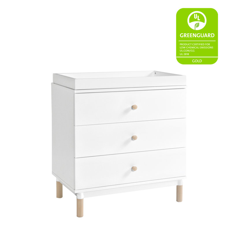 Gelato 3 Drawer Changer Dresser, White
