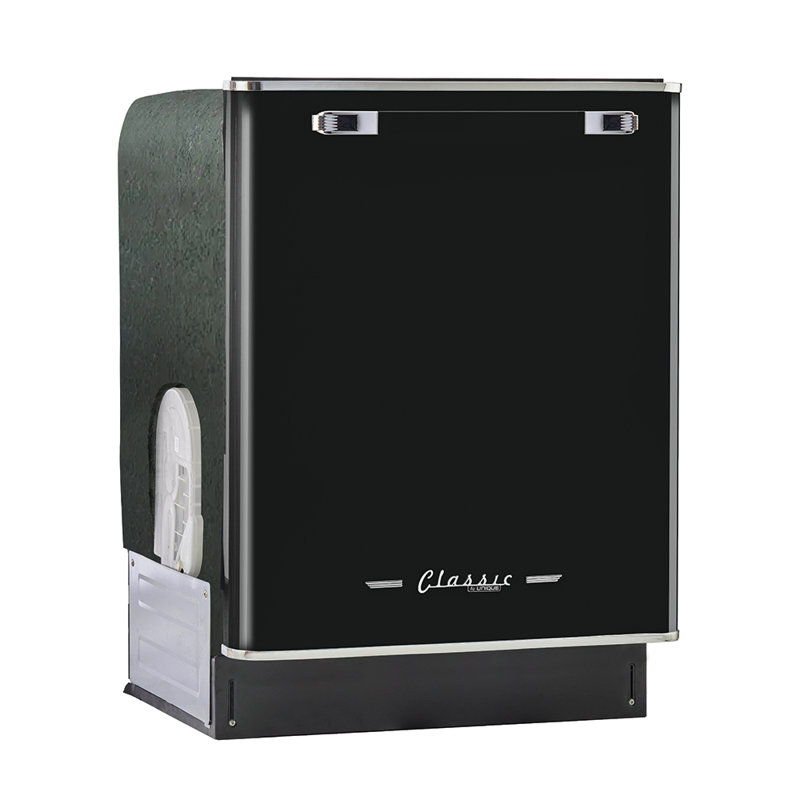 Unique Appliances Classic Retro 24" 45 Decibel ENERGY STAR Certified Built-In Dishwasher with Adjustable Rack Stainless Steel