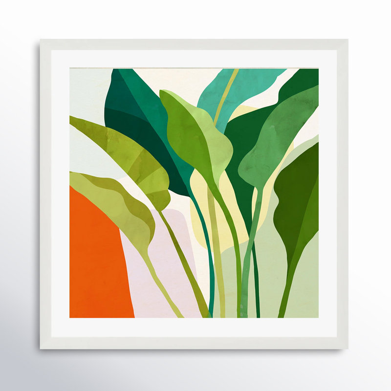Tropica I by Victoria Borges, White, 32"H x 48"W