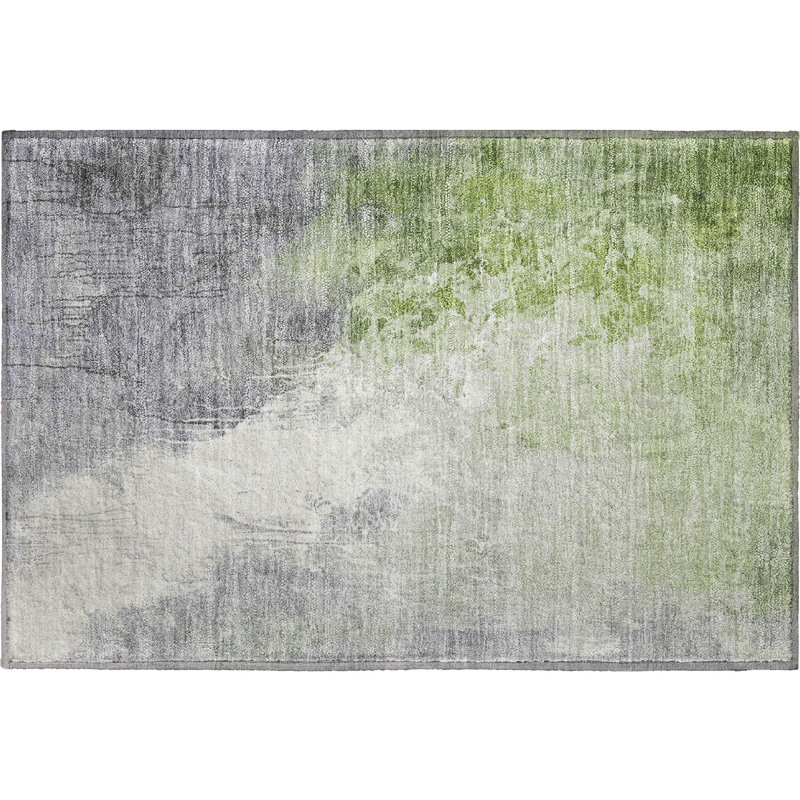 Premium Machine Washable Mayfield AMF1842 Abstract Rug, Rectangle 1'8" x 2'6"