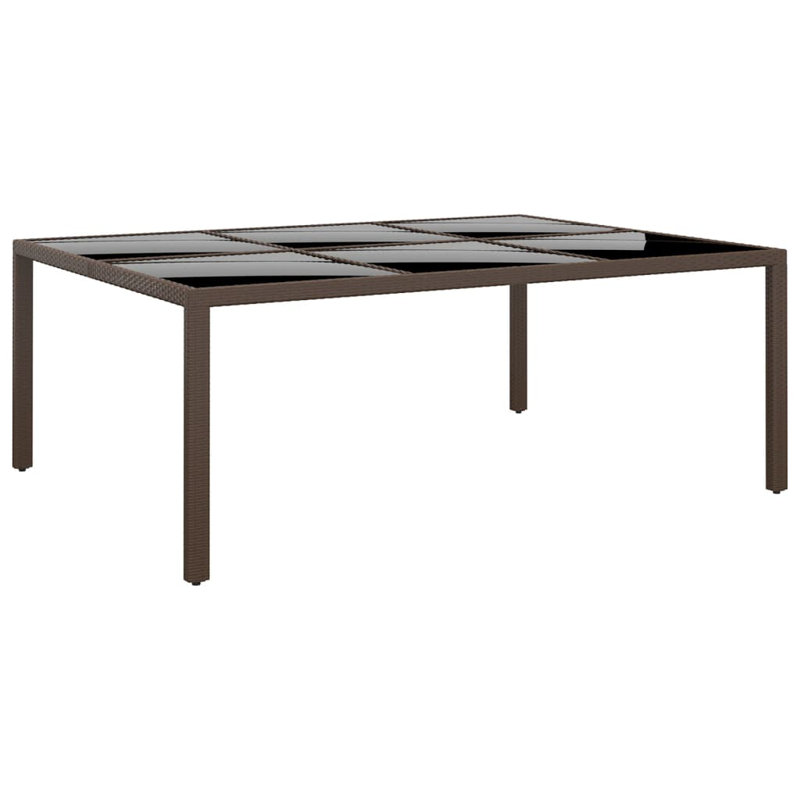 Rectangular Metal Outdoor Dining Table , 200cm cm W 150cm cm D