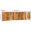 vidaXL Headboard Natural Wood Solid wood Full Durable Headboard-1306285182-1306285176