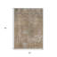 Tapis intérieur lavable abstrait taupe 5 pi x 8 pi