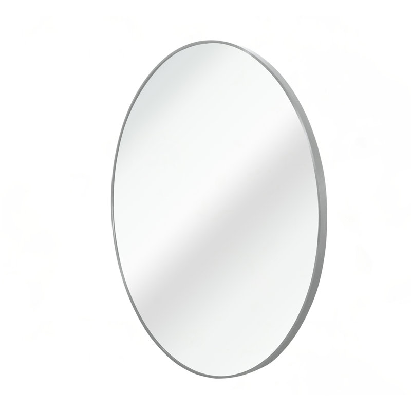 Miroir de salle de bain 32 pouces, 32 po x 32 po, Argent argent