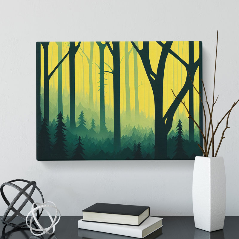 Enigmatic Forest - Wrapped Canvas Print, 35cm H x 50cm W x 3cm D