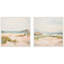 "White Tranquil Landscape Square", ensemble de 2 toiles encadrées par Amy Lighthall