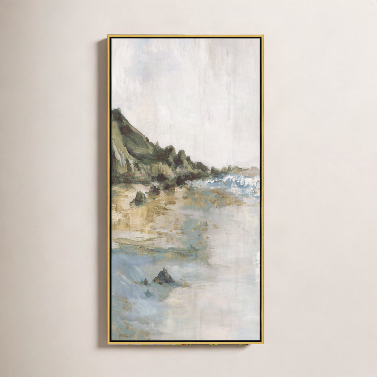 Cordoba "Tide's Edge" Print, 49.5" H x 25.5" W, Gold