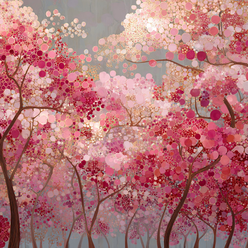 Toile de printemps, L 40 po x H 40 po x P 1,5 po