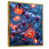 Toile avec cadre flottant or