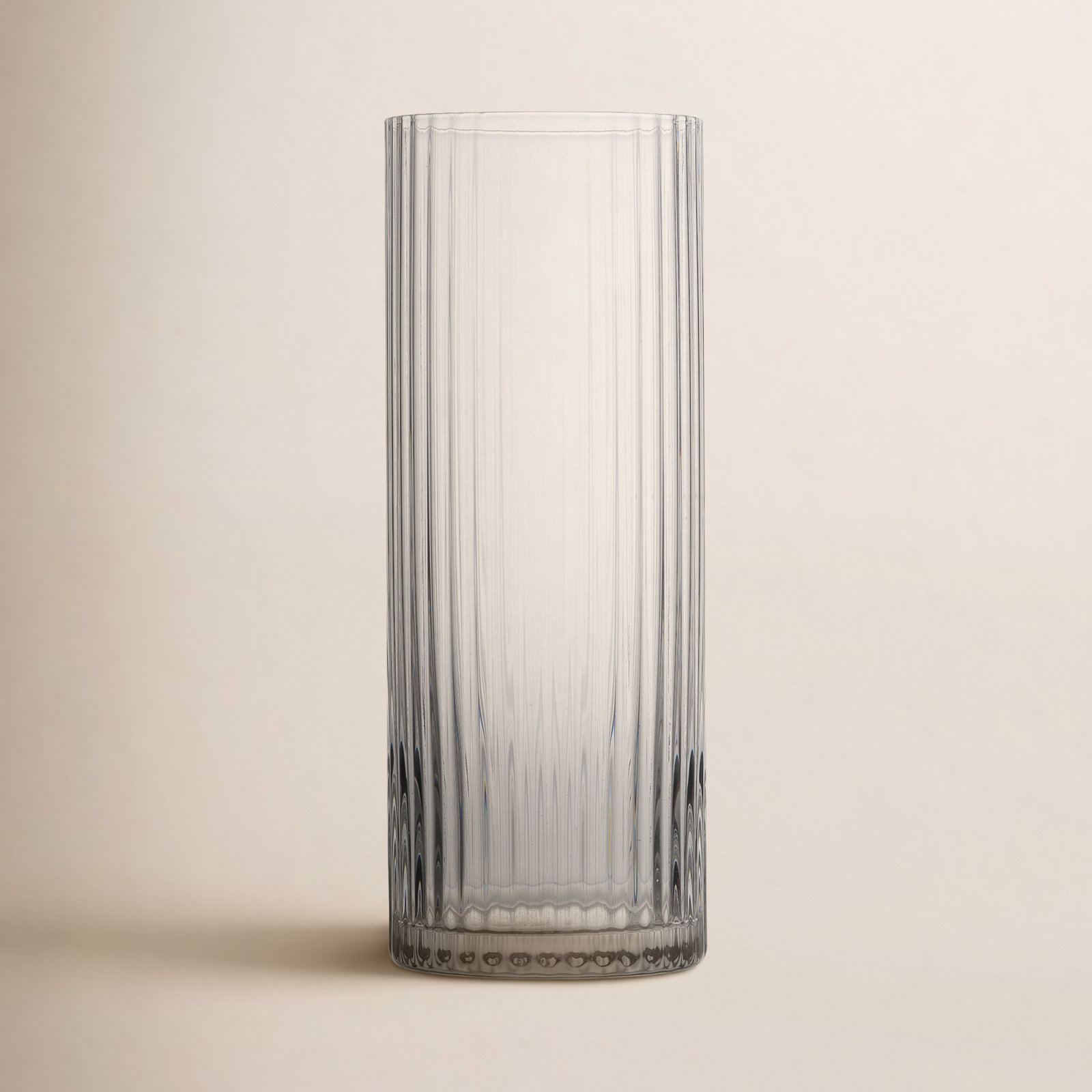 Elle Ribbed Highball Glass