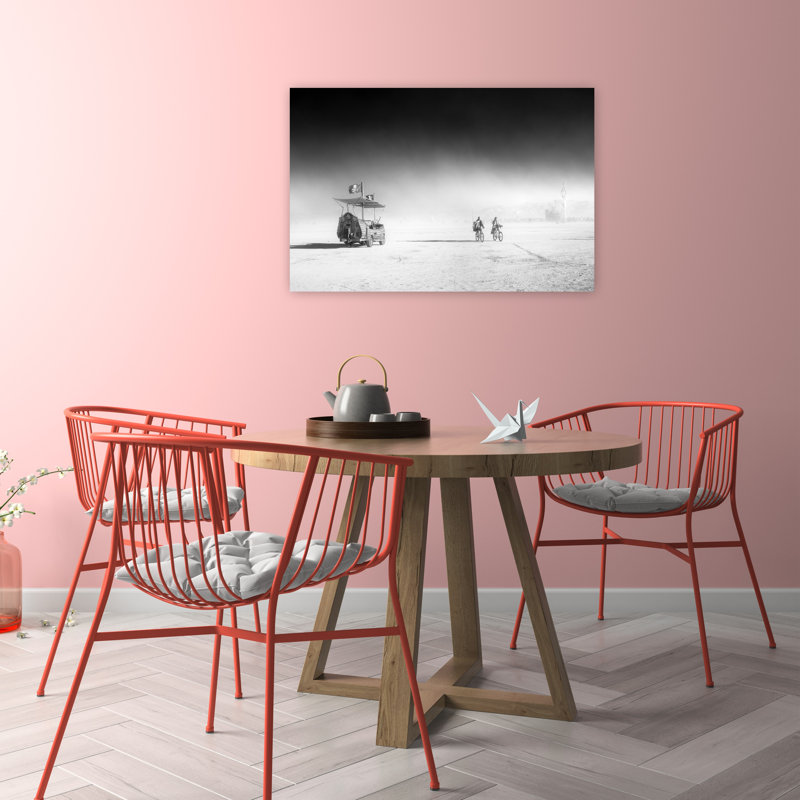 " Pirate Ship Desert Journey Abstract Contemporary Landscape Nature Wall Art Print " Print, 24" H x 36" W