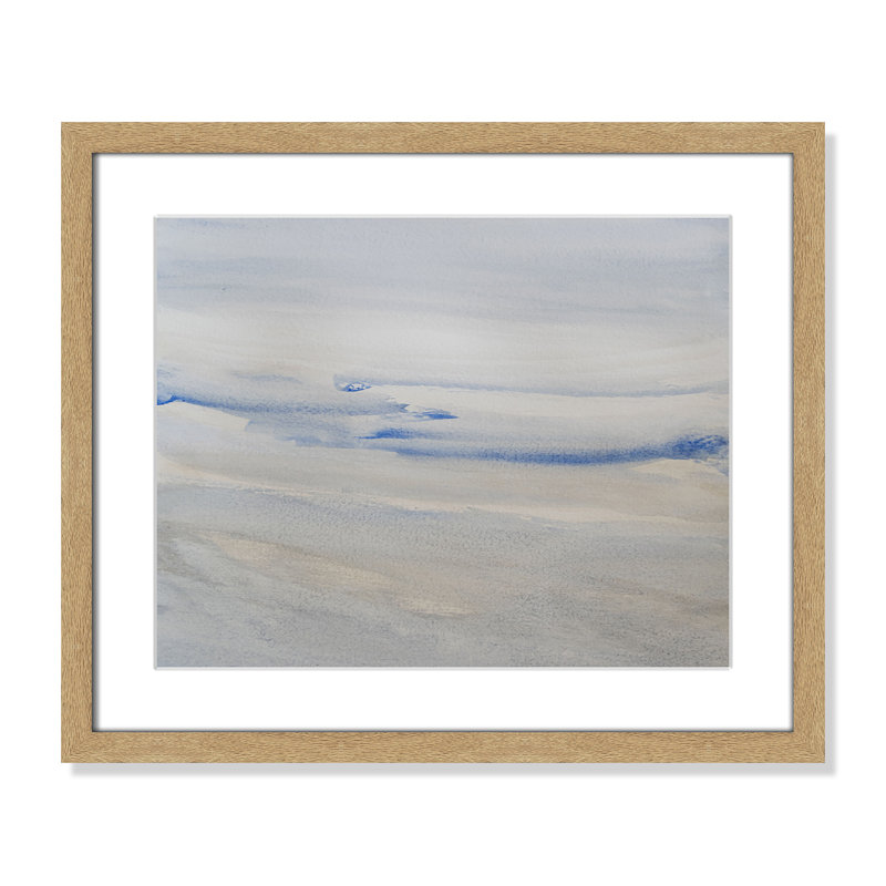 «Silent Direction Print» par S.H. Khân, L 19 po x H 16 po, Imprimé mat, Naturel