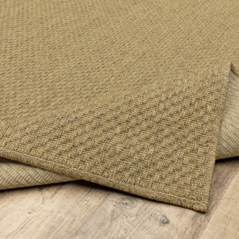 Tapis intérieur / extérieur brun clair Stenya, Rectangle 3 pi 7 po x 5 pi 6 po