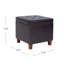 Repose-pieds de rangement carré capitonné Gamalier-33397886