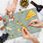 Ambesonne Spaceship Cutting Board Large Vintage Rocket Design Multicolor
