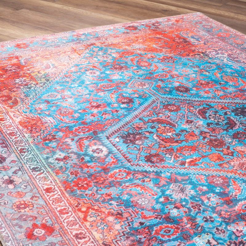 Premium 100% Polyester Area Rug, 6.9 x 10.2 ft | 1850 g/m², 0.2 in Pile Height | Recycled Poly Cotton Underside | Machine Washable at 30°C | Soft, Durable, Eco-Friendly Design for Modern Living Spaces