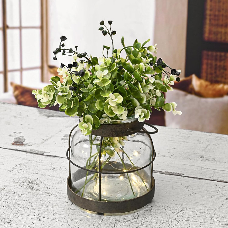 Vase en verre Vintage Farmhouse