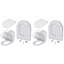 Dunnygarran Soft Close D Shaped Standard Toilet Seat