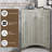 31.5"H Triangle Bathroom Storage Cabinet with Adjustable Shelves-1727416200