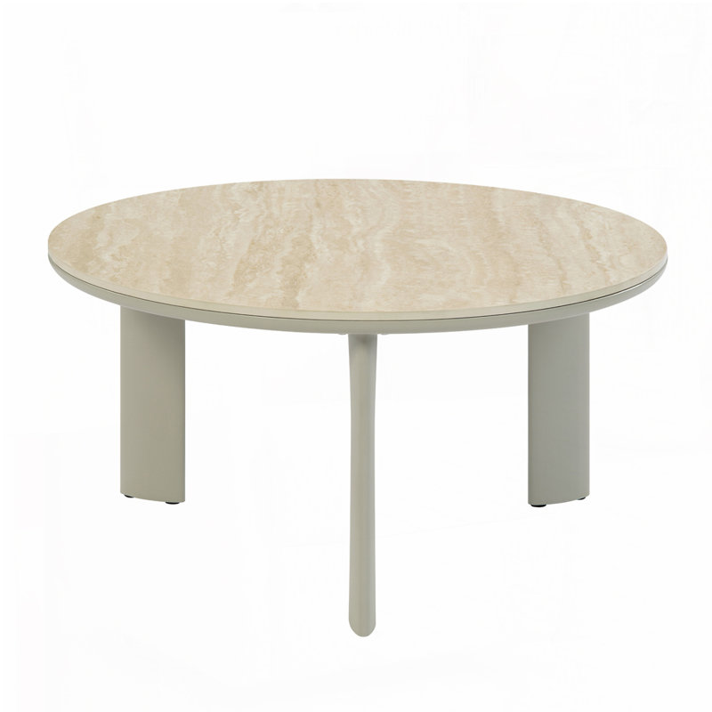 Light Gray Finish Coffee Table