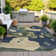 Machine Washable Indoor/Outdoor Xhevrie Navy Rug