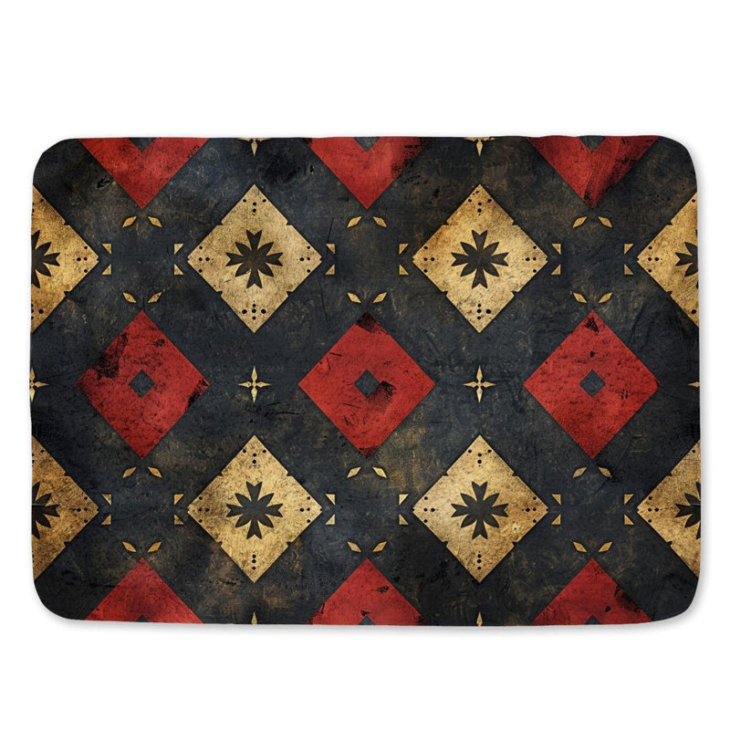 Lamarra Microfiber / Microsuede Non-Slip Bath Mat, 21"W x 34"L