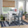 Ariarna 3pc Counter Height Space Saver Dining Set