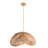 Sepherina Rattan Pendant Light - Natural Sculptural 1-Light Polished Handwoven Adjustable Light Fixture For Kitchen Island, Kitchen, Dining Room, Living Room, Bedroom or Hallway in Modern Farmhouse, Farmhouse & Boho Style-1370570266-1370570267