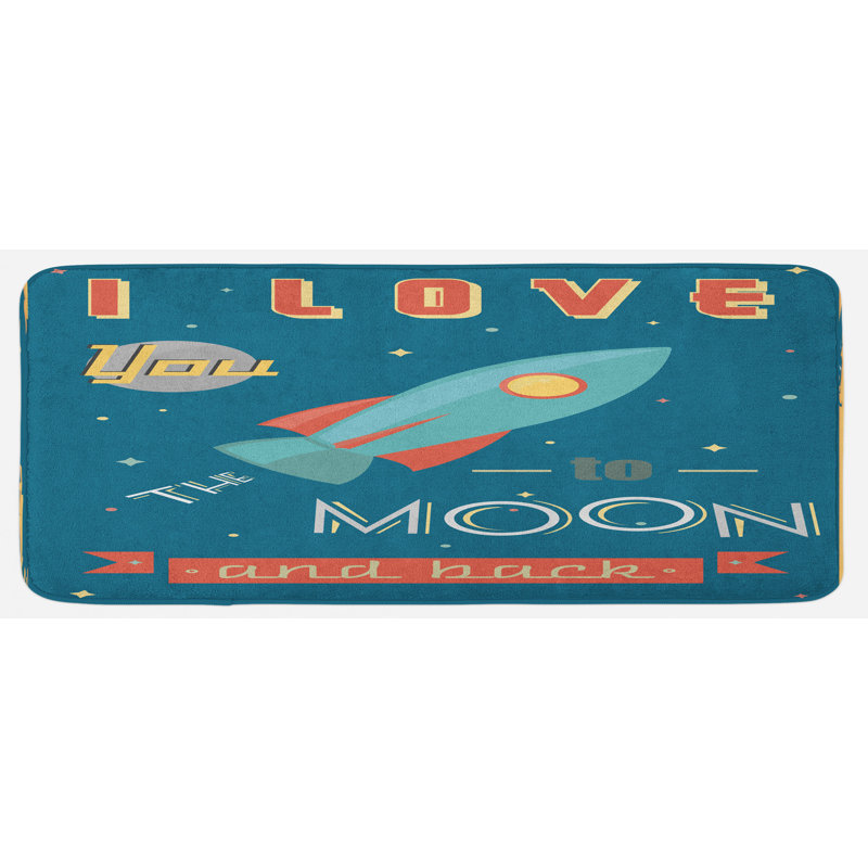 Tapis de cuisine Spaceship Galaxy Stars Cosmos Love