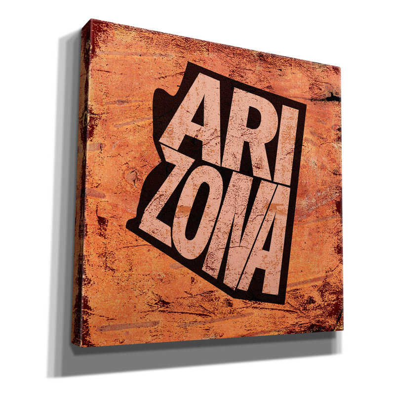 «Arizona» par Art Licensing Studio, art mural sur toile, H 12 po x l 12 po x P 0,75 po