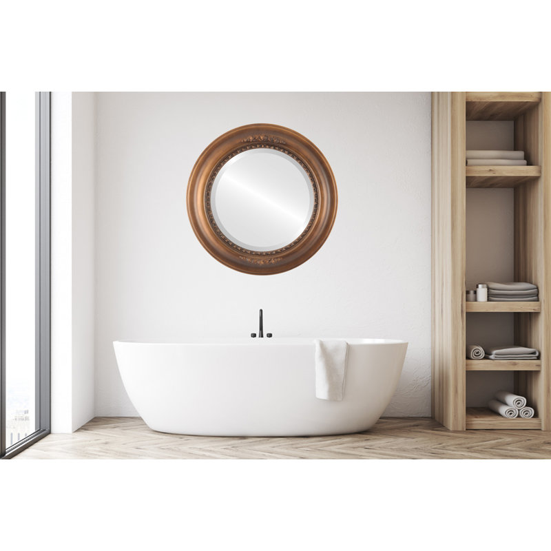 Miroir décoratif biseauté traditionnel Wisbech, 19 po x 19 po