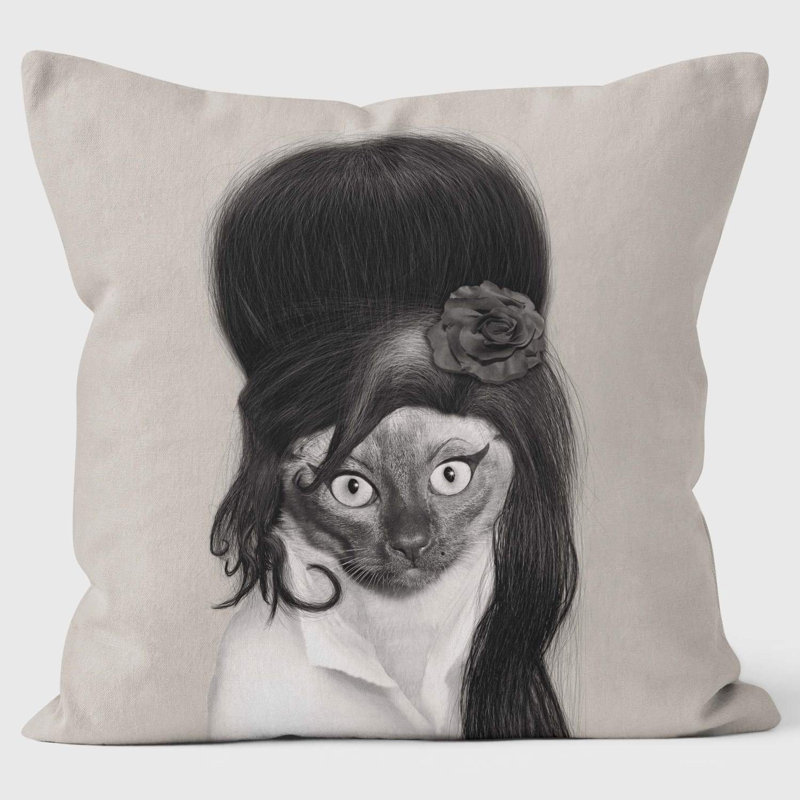 Tattoo Mono - Pets Rock Cushion