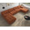 Canapé et chaise longue modulaire réversible avec repose-pieds en velours de 138,6 po Jesse