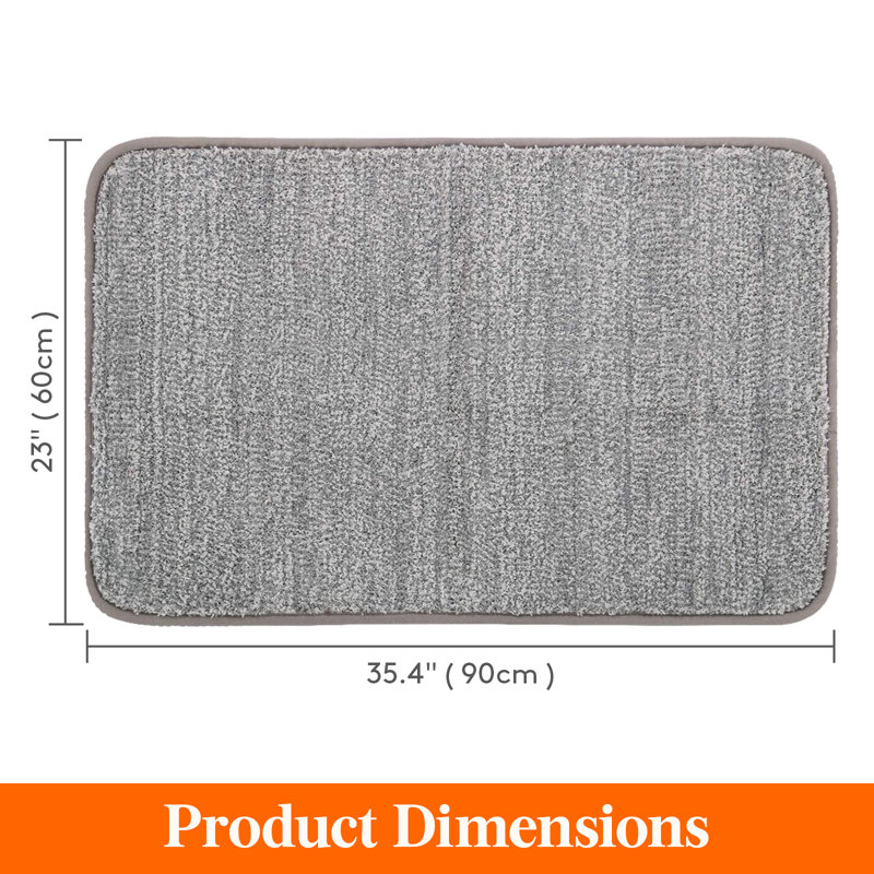 Non-Slip Doormat, Grey