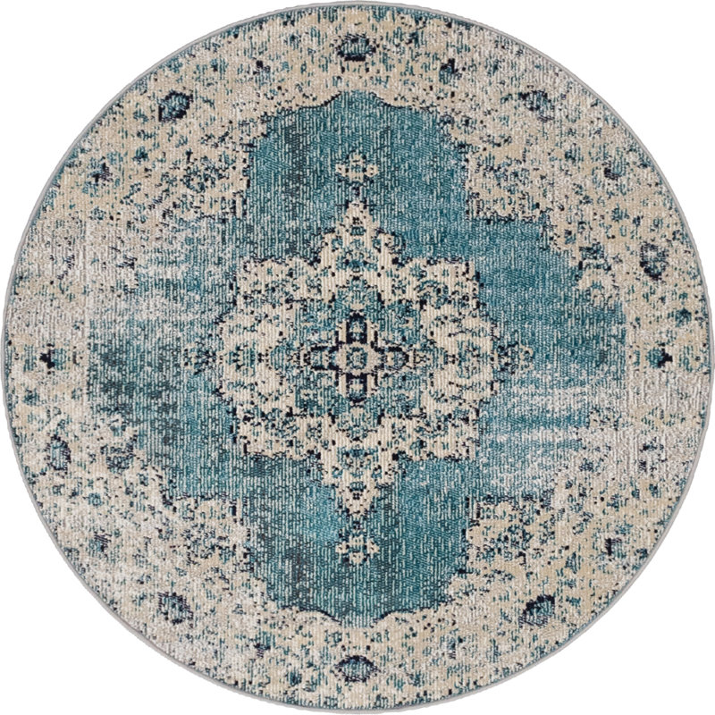 Oriental Indoor Rug, Round 4'1"