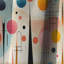Motif géométrique multicolore Mid-Century - Rideau occultant géométrique abstrait - 1 panneau-107539371