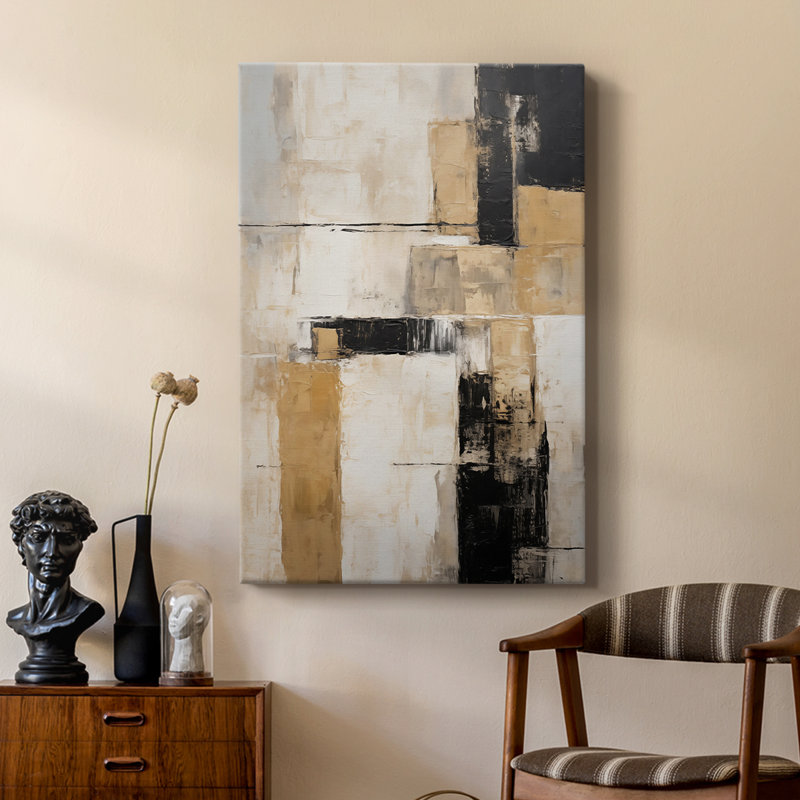 ABSTRACT Series CDII -Custom Wrapped Gallery Cavas, 12" H x 8" W