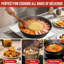 Ensemble d'ustensiles en bois 5 pièces pour la cuisine - Outils de cuisine résistants à la chaleur avec de longues poignées, sans danger pour les ustensiles de cuisine antiadhésifs, comprenant des cuillères, une spatule, un retourneur et une raquette