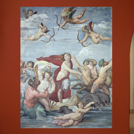 Adhésif décoratif Sanzio le triomphe de Galatée (16ème), H 36 po x l 27 po
