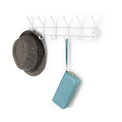Jamilette Steel Wall 6 - Hook Wall Mounted Coat Rack