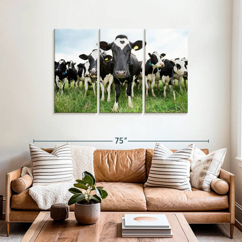 Brampt Holstein Cows, 36" H x 57" W