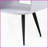 Modern White &amp; Black Coffee Table with Drawer &amp; Open Storage – Durable Metal Legs