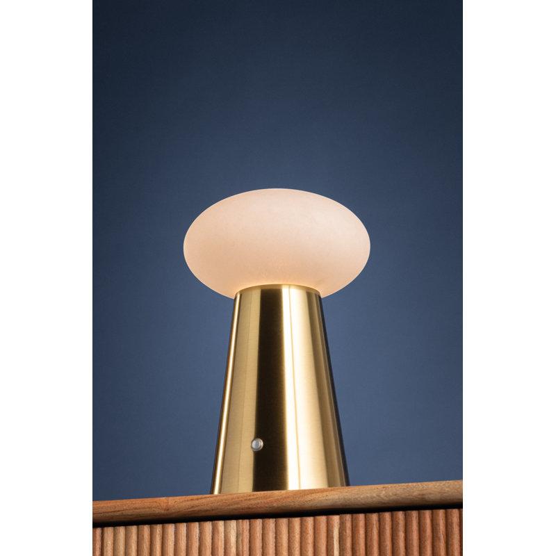 Cashel Rechargeable Table Lamp in Aged Brass
