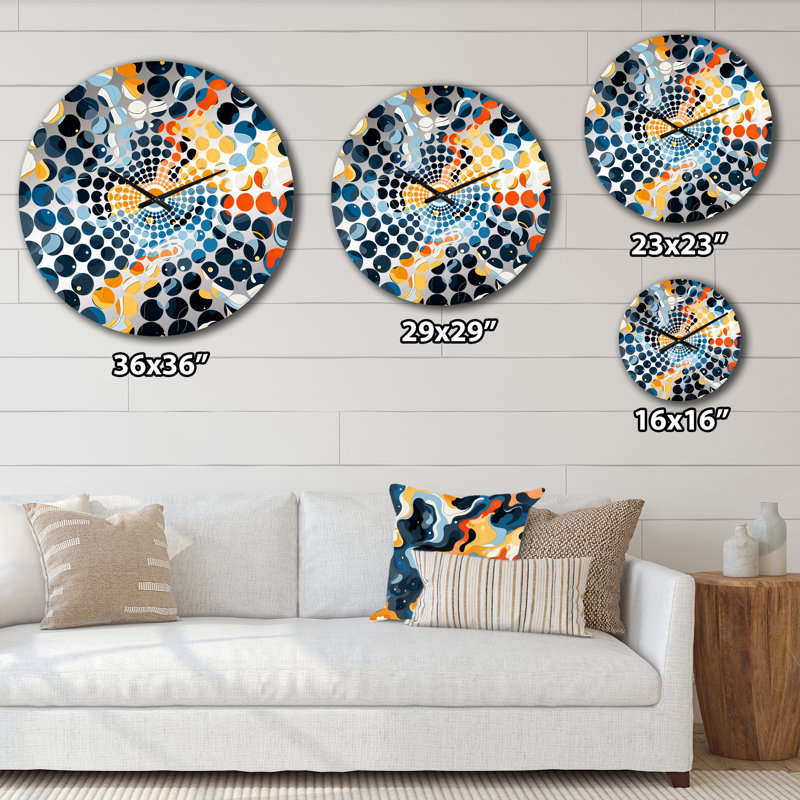Celestial Harmony Cosmic Flow - Abstract Wall Clock, Large