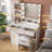 35.4'' Wide Vanity Set with Stool and Mirror-1635742420