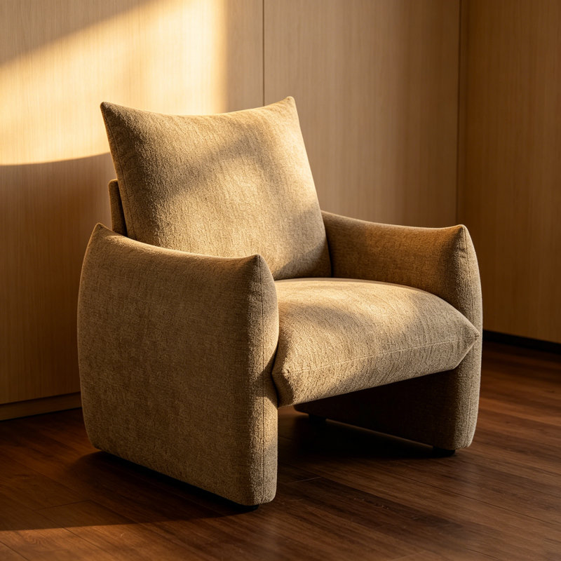 Fauteuil d'appoint en chenille, Brown
