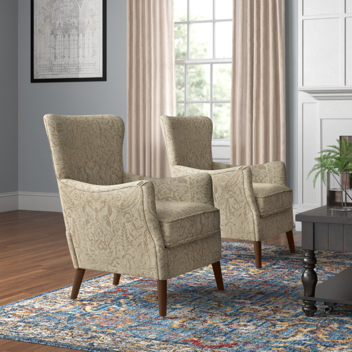 Lark Manor Alayzhia Upholstered Armchair with Wingback Design & Reviews ...